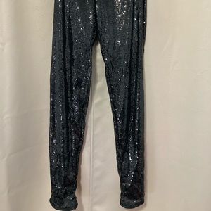 Black sequin leggings.